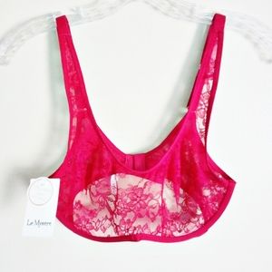 Le Mystere NWT Lace Merlot Bra